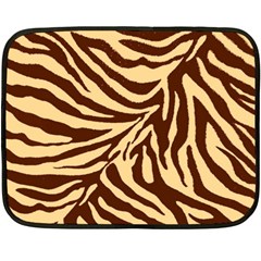 Zebra 2 Double Sided Fleece Blanket (mini)  by dressshop