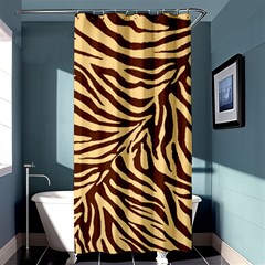 Zebra 2 Shower Curtain 36  X 72  (stall)  by dressshop