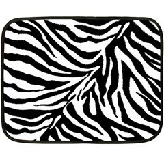 Zebra 1 Double Sided Fleece Blanket (mini)  by dressshop