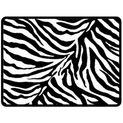 Zebra 1 Fleece Blanket (large)  by dressshop