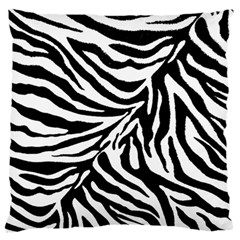 Zebra 1 Large Flano Cushion Case (one Side) by dressshop