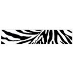 Zebra 1 Small Flano Scarf Back