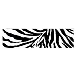 Zebra 1 Satin Scarf (Oblong) Front