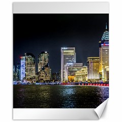 Pudong District Night Scene Shanghai   China Canvas 16  X 20  by dflcprintsclothing