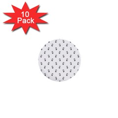 Children With Backpack Cartoon Drawing Print Pattern 1  Mini Buttons (10 Pack)  by dflcprintsclothing