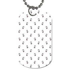 Children With Backpack Cartoon Drawing Print Pattern Dog Tag (two Sides) by dflcprintsclothing