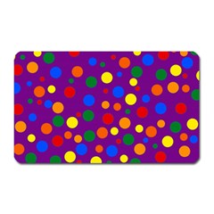 Gay Pride Rainbow Multicolor Dots Magnet (rectangular) by VernenInk