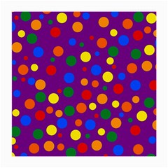 Gay Pride Rainbow Multicolor Dots Medium Glasses Cloth (2 Sides) by VernenInk