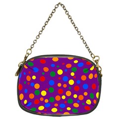 Gay Pride Rainbow Multicolor Dots Chain Purse (two Sides) by VernenInk