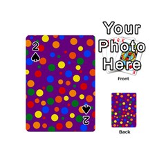 Gay Pride Rainbow Multicolor Dots Playing Cards 54 Designs (mini) by VernenInk