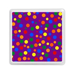 Gay Pride Rainbow Multicolor Dots Memory Card Reader (square)