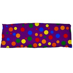 Gay Pride Rainbow Multicolor Dots Body Pillow Case (dakimakura) by VernenInk