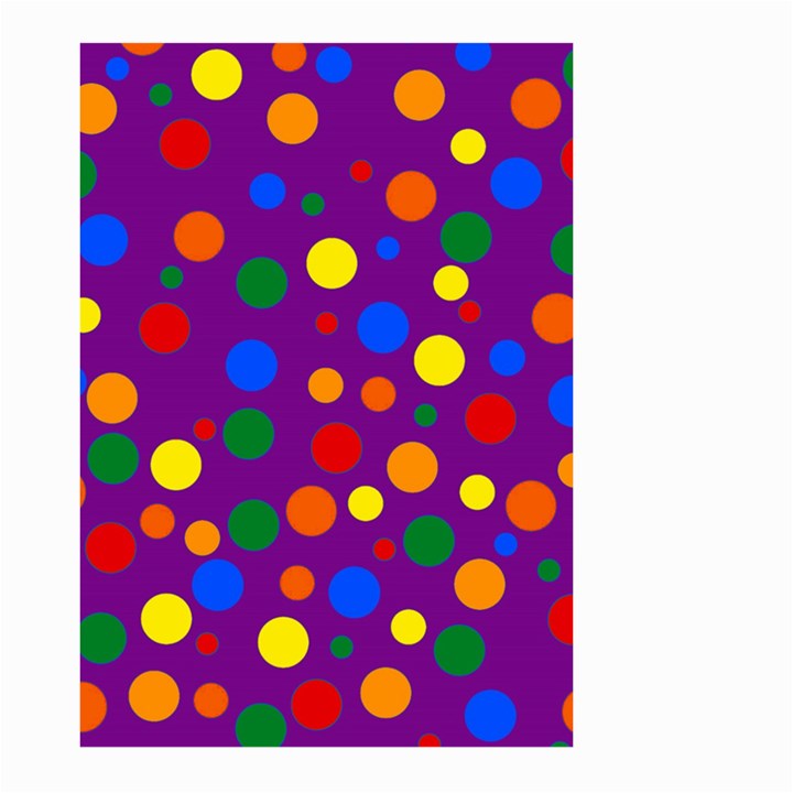 Gay Pride Rainbow Multicolor Dots Large Garden Flag (Two Sides)