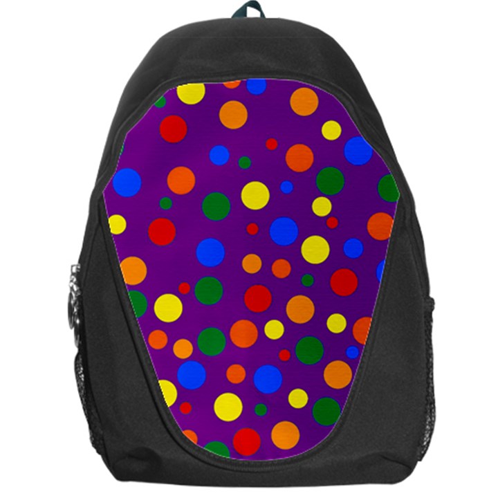 Gay Pride Rainbow Multicolor Dots Backpack Bag