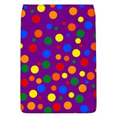 Gay Pride Rainbow Multicolor Dots Removable Flap Cover (l) by VernenInk