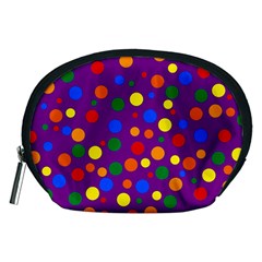 Gay Pride Rainbow Multicolor Dots Accessory Pouch (medium)