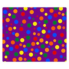 Gay Pride Rainbow Multicolor Dots Double Sided Flano Blanket (small)  by VernenInk