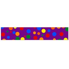 Gay Pride Rainbow Multicolor Dots Large Flano Scarf  by VernenInk