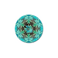 Blue Florals As A Ornate Contemplative Collage Golf Ball Marker (10 pack)