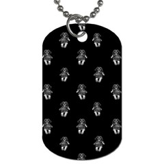 Creepy Skull Doll Motif Print Pattern Dog Tag (one Side) by dflcprintsclothing