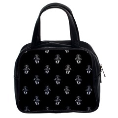 Creepy Skull Doll Motif Print Pattern Classic Handbag (two Sides) by dflcprintsclothing