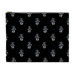 Creepy Skull Doll Motif Print Pattern Cosmetic Bag (xl) by dflcprintsclothing