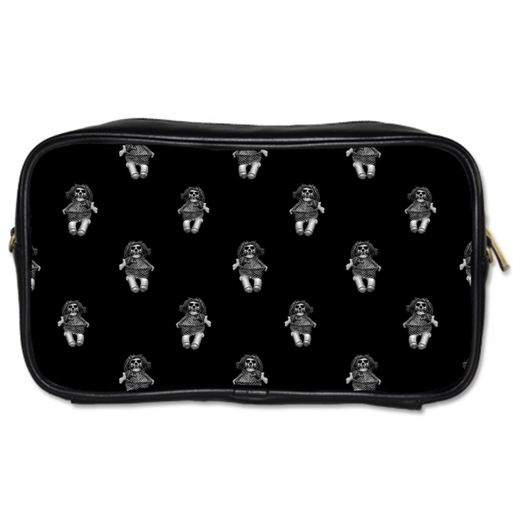 Creepy Skull Doll Motif Print Pattern Toiletries Bag (One Side)