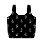 Creepy Skull Doll Motif Print Pattern Full Print Recycle Bag (M) Front