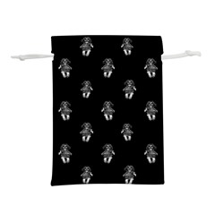 Creepy Skull Doll Motif Print Pattern Lightweight Drawstring Pouch (s) by dflcprintsclothing