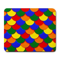 Gay Pride Scalloped Scale Pattern Large Mousepads by VernenInk