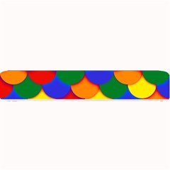 Gay Pride Scalloped Scale Pattern Small Bar Mats by VernenInk