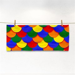 Gay Pride Scalloped Scale Pattern Hand Towel