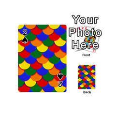 Gay Pride Scalloped Scale Pattern Playing Cards 54 Designs (mini)