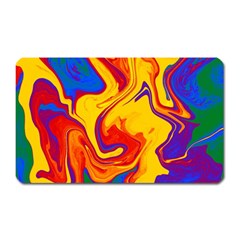 Gay Pride Swirled Colors Magnet (rectangular) by VernenInk