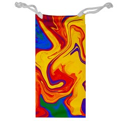 Gay Pride Swirled Colors Jewelry Bag by VernenInk