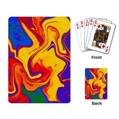 Gay Pride Swirled Colors Playing Cards Single Design (rectangle)