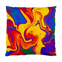 Gay Pride Swirled Colors Standard Cushion Case (two Sides) by VernenInk