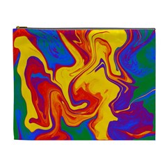 Gay Pride Swirled Colors Cosmetic Bag (xl) by VernenInk