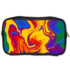 Gay Pride Swirled Colors Toiletries Bag (one Side) by VernenInk