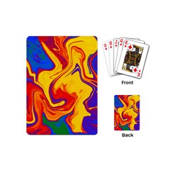 Gay Pride Swirled Colors Playing Cards Single Design (mini) by VernenInk