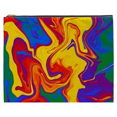 Gay Pride Swirled Colors Cosmetic Bag (xxxl) by VernenInk