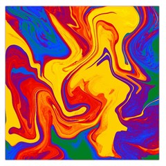 Gay Pride Swirled Colors Large Satin Scarf (square)