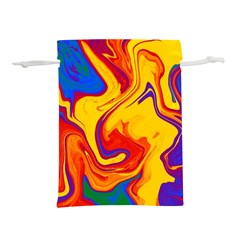 Gay Pride Swirled Colors Lightweight Drawstring Pouch (m)