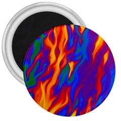 Gay Pride Abstract Smokey Shapes 3  Magnets by VernenInk