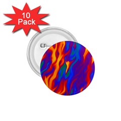 Gay Pride Abstract Smokey Shapes 1 75  Buttons (10 Pack) by VernenInk