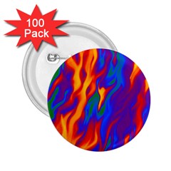 Gay Pride Abstract Smokey Shapes 2 25  Buttons (100 Pack)  by VernenInk