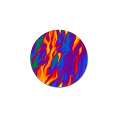 Gay Pride Abstract Smokey Shapes Golf Ball Marker (4 Pack) by VernenInk