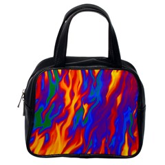 Gay Pride Abstract Smokey Shapes Classic Handbag (one Side) by VernenInk