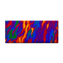 Gay Pride Abstract Smokey Shapes Hand Towel by VernenInk