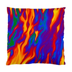 Gay Pride Abstract Smokey Shapes Standard Cushion Case (two Sides) by VernenInk